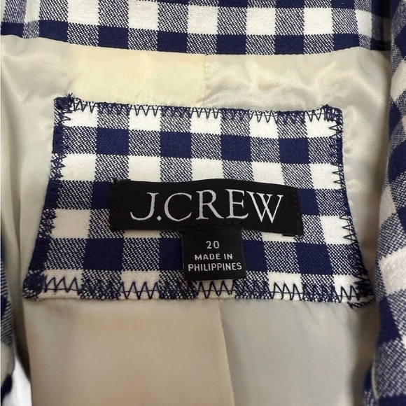 J.Crew Parke Blazer in Gingham Bi-Stretch Cotton Blend - Picture 7 of 11